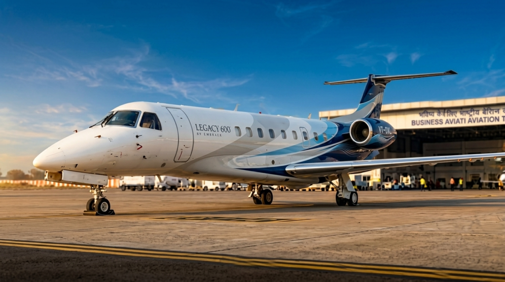 How does a private jet charter business make money in India — Air Kalinga aircraft on apron representing charter revenue and fleet economics